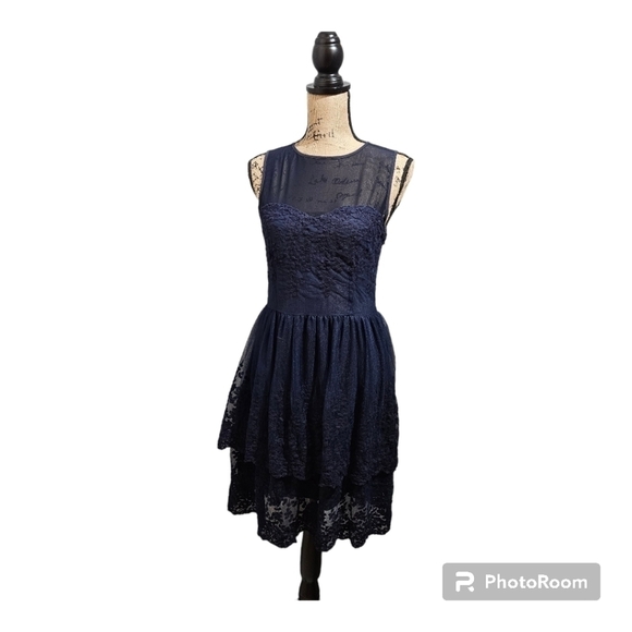 Annabella Dresses & Skirts - Annabella Navy Blue Semi-Formal/Homecoming/Bridesmaid Dress Size M